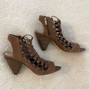 Vince Camuto Stacked Heel Sandals, Women’s 8.5